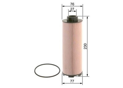 Filtru combustibil BOSCH 0 986 4B2 002