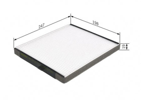 Filtru habitaclu BOSCH 1 987 432 241