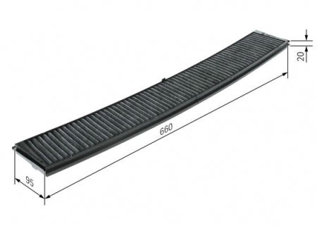 Filtru habitaclu C.A. BOSCH 1 987 432 336