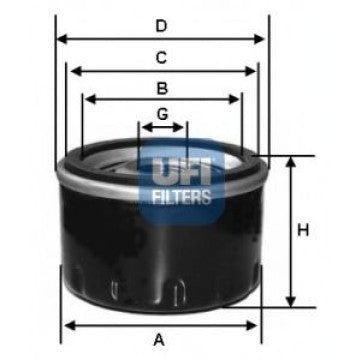Filtru ulei UFI 23.413.00