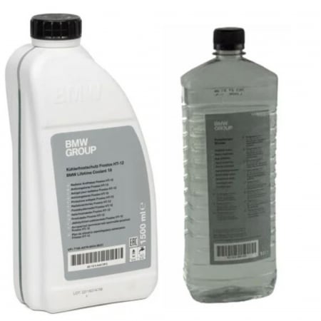 Pachet antigel BMW HT-12 Lifetime Coolant 18 verde 1.5 litri si apa distilata BMW 1 litru