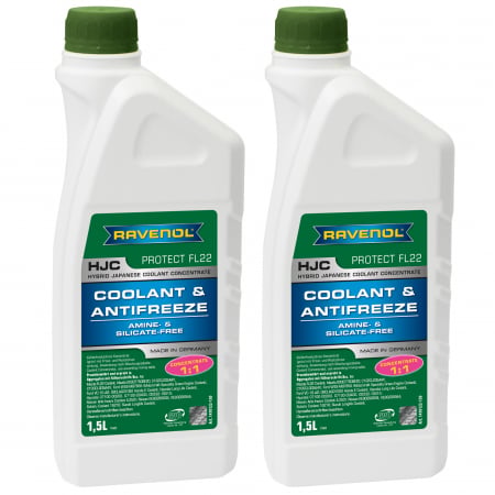Pachet 3 litri Antigel concentrat Ravenol HJC Protect FL22 verde