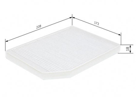 Filtru habitaclu BOSCH 1 987 432 027