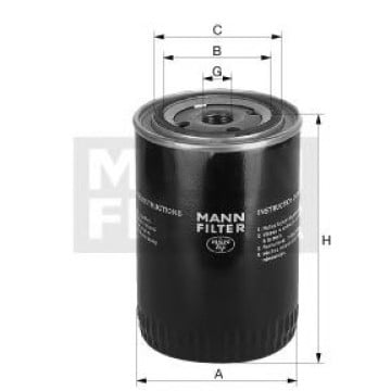 Filtru ulei Mann-Filter W 7043